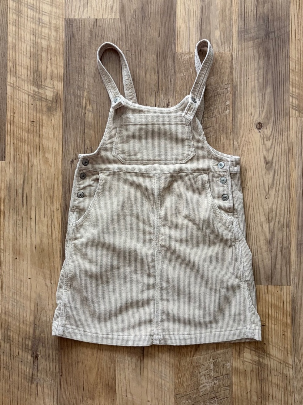 American Eagle Tan Corduroy Overall Mini Dress
